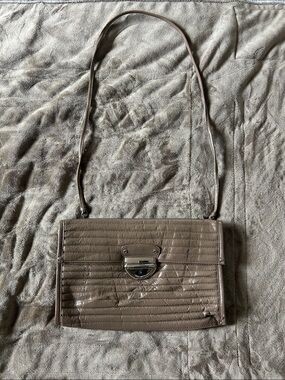 Taupe Quilted Crossbody Shoulder Bag - Women